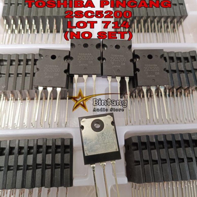 esvm -61 Transistor TOSHIBA Pincang 2SC 5200 / 2SC5200 Lot 714 (bukan set) Always