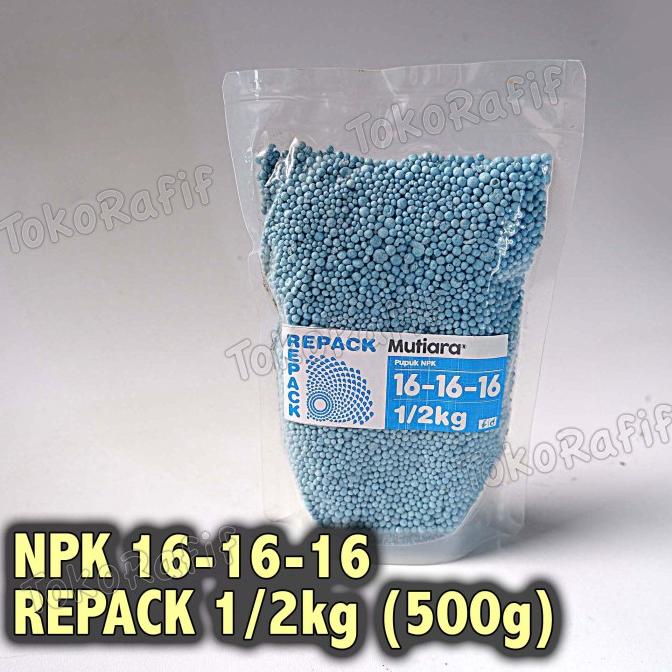 +++++] NPK Mutiara 16-16-16 500g Pupuk Majemuk