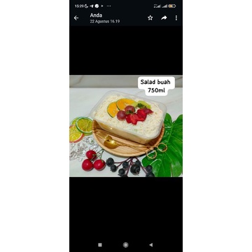 

Salad Buah 750ml(khusus kapas-bojonegoro kota)