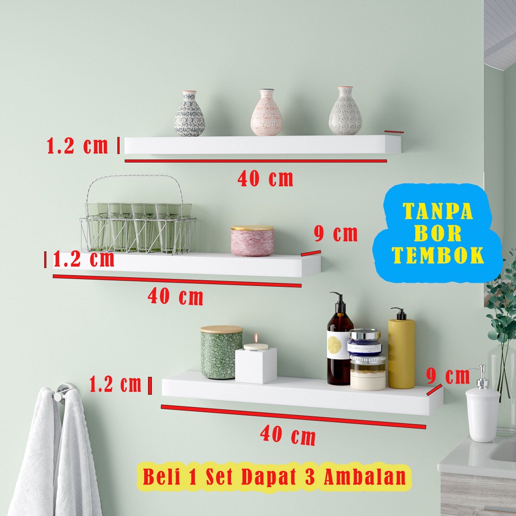 Rak Dinding Hiasan Organizer Wall Shelf Modern Terbaik Murah T6A5 Kamar Vintage Outdoor Susun Varias