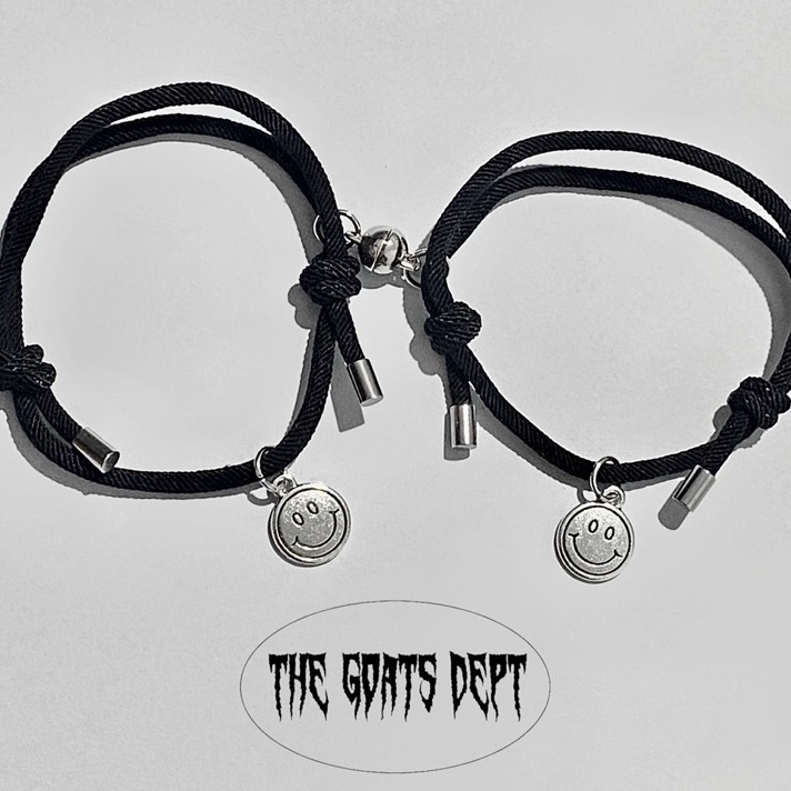Diskon Happy Couple Magnet Bracelet By The Goats Dept / Gelang Smile Senyum Pasangan Pria Wanita Vir