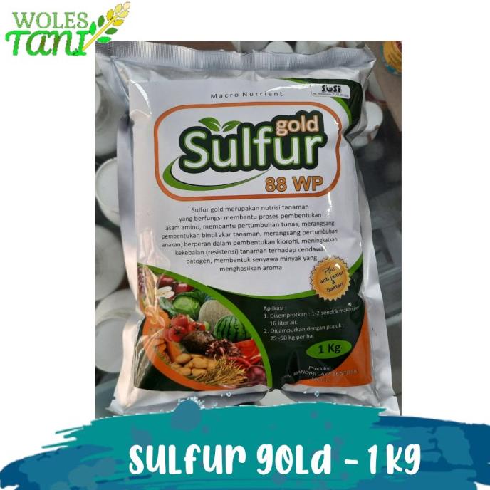 :::::::] Sulfur Gold 1 Kg Fungisida Belerang Sulfur