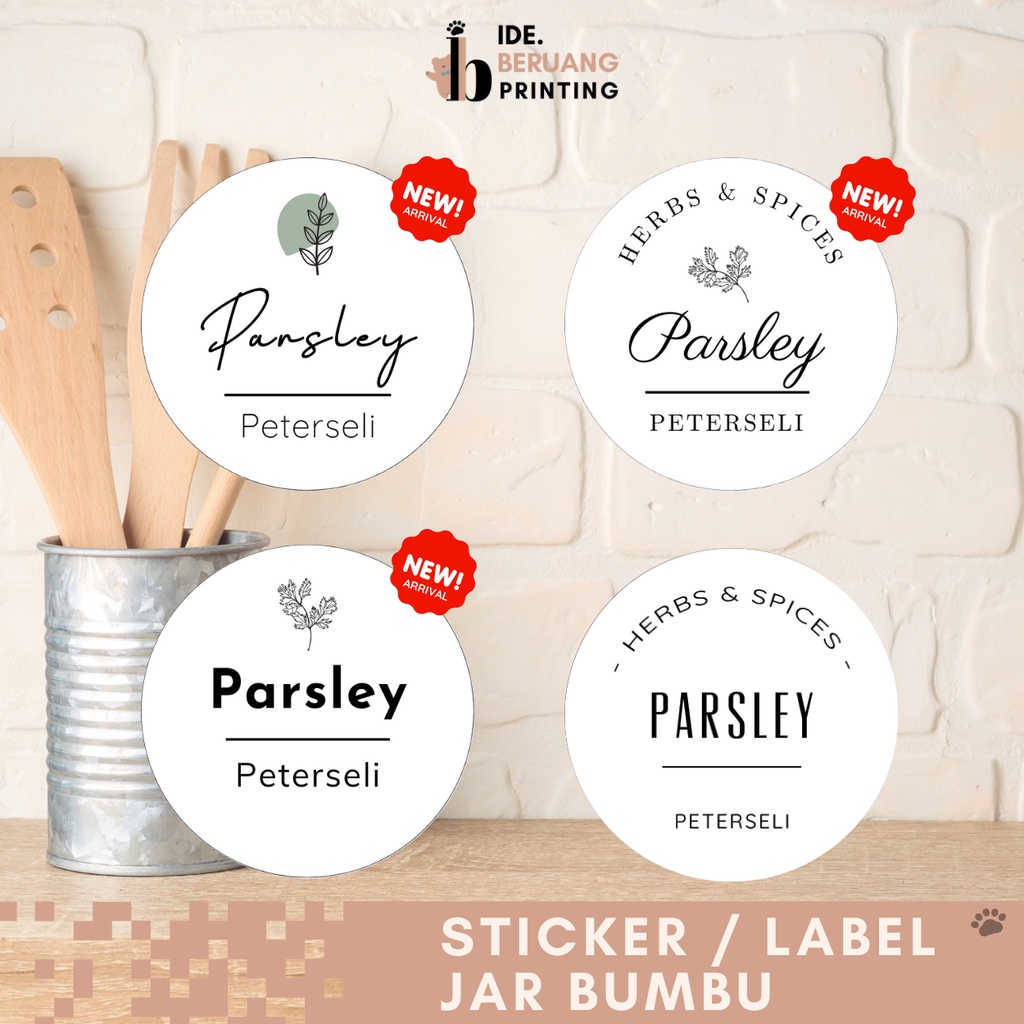 

Sticker Bumbu / Sticker Tutup Botol Bumbu / Sticker Tutup Botol Lingkaran (Circle)