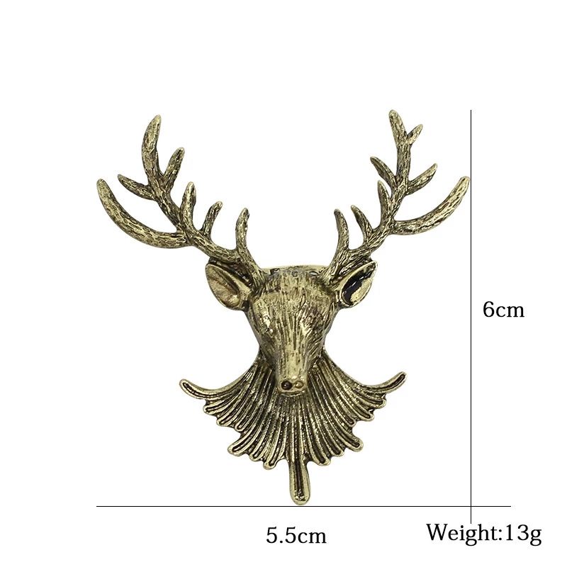 Lapel Pin Bros Jas Kepala Rusa - Brooch Deer - Aksess Jas Blazer