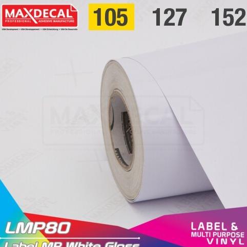 

\\\\\] [105cm] MAXDECAL LMP80 Sticker Label Print Eco Vinyl Gloss White ROLL