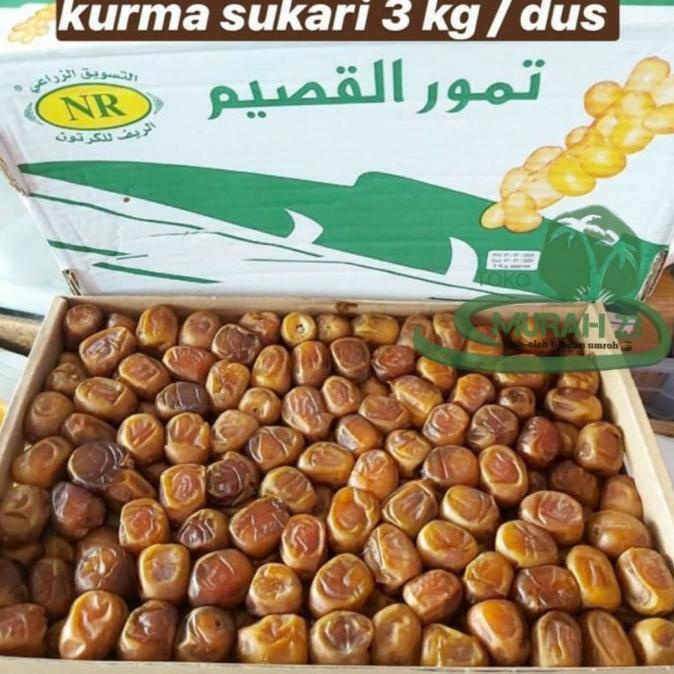 Gosend Oke! Kurma Sukari Premium 3Kg Asli/Kurma Sukari Super Murah Lapaklusimarianti