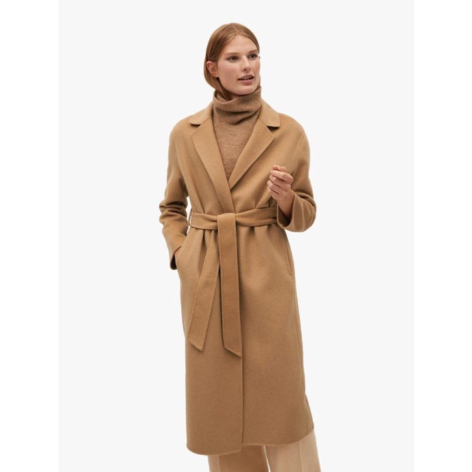 Mango - Jaket Mantel Batin - Camel Terbaru