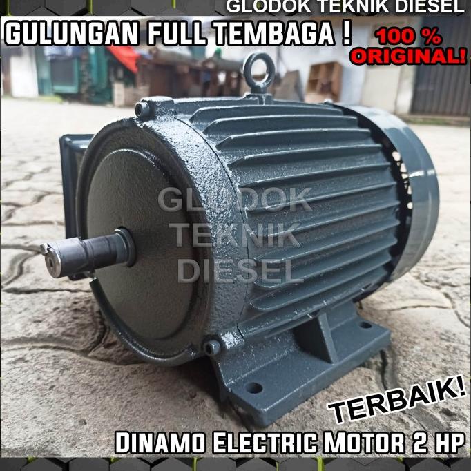 Dinamo Motor 2 Hp Jiayu Taiwan 2 & 4 Pole 1 Phase Full Tembaga Ori - Superior2800Rpm