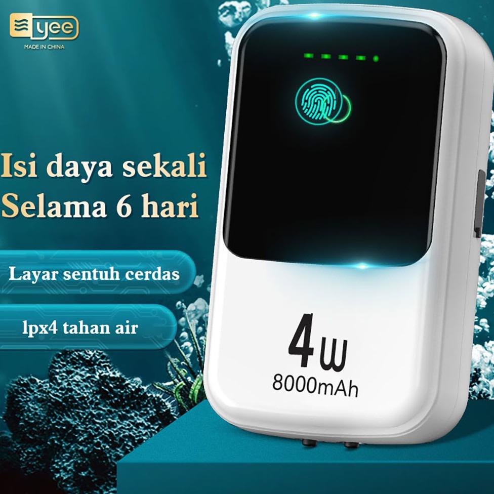 TERBAIK NO 1 Yee Ac Dc Pompa Udara Akuarium Tangki Ikan Oksigen Kolam Aerator Air Isi Ulang Pompa Ok