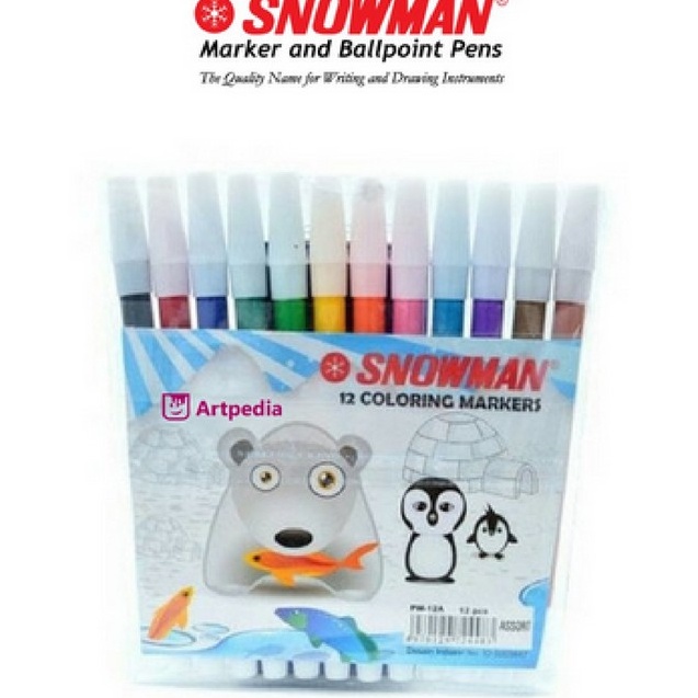

✻Kirim Sekarang⁂ Spidol Snowman 12 Warna F85