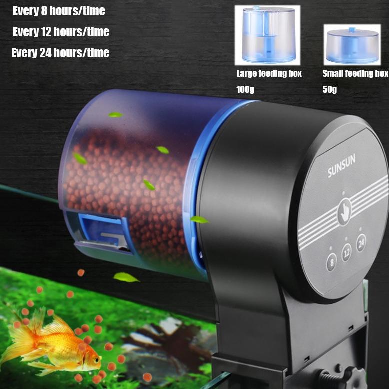 TERBAIK NO 1 New USB Automatic fish feeder auto feeding timer makan ikan otomatis smgk1