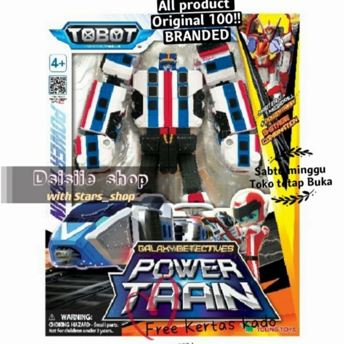 Tobot Galaxy Detectives Power Train Original / Mainan Robot Transform