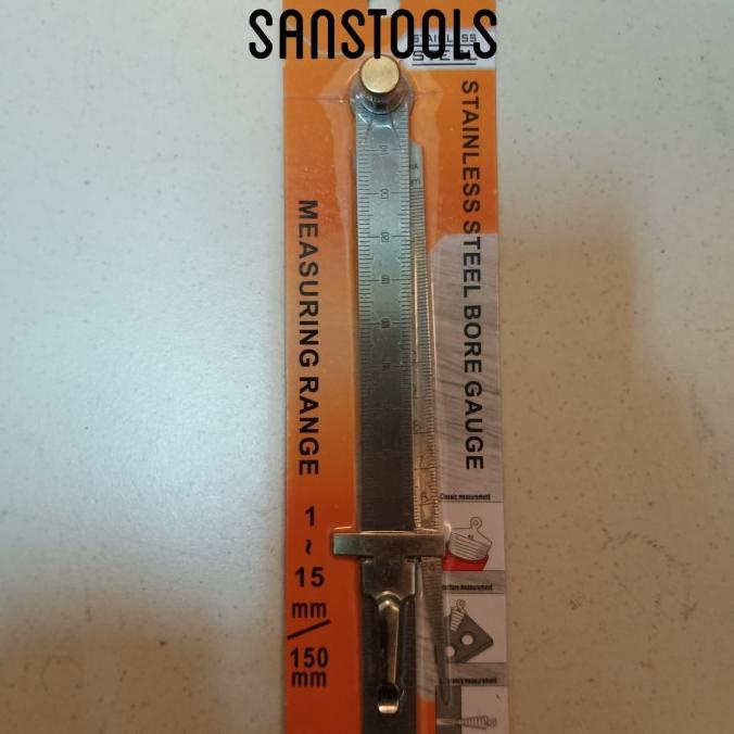 

Tapper gauge + mistar 15cm 150mm penggaris lancip murah model SK700S
