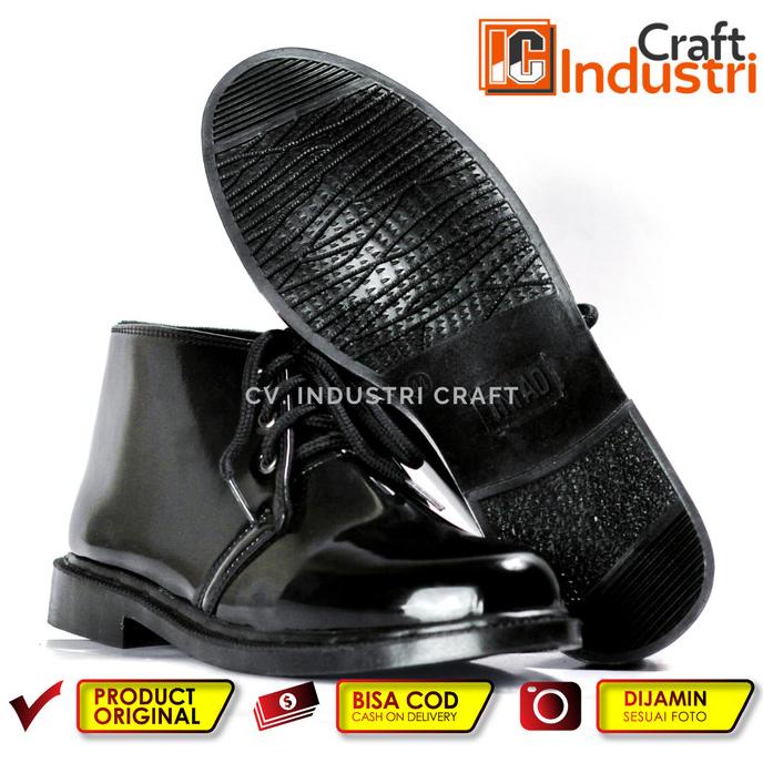 Sepatu PDH TNI Security Paskibra Pria Sekolah Oxford Pantofel Kilap