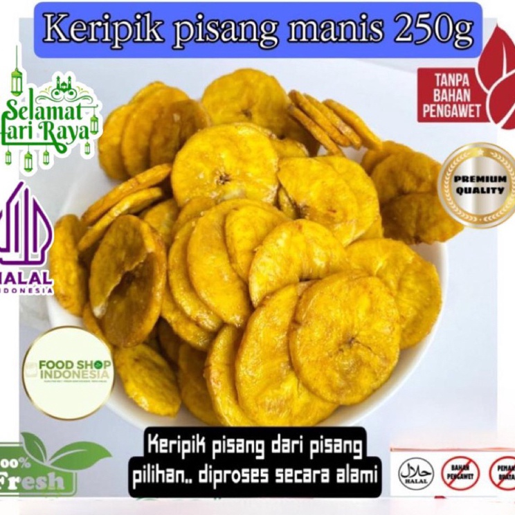 

Laris Keripik Pisang Manis 250g makanan ringan murah snack murah cemilan murah jajanan murah jajan snack oleh oleh murah enak berkualitas jajanan kekinian Stok Banyak