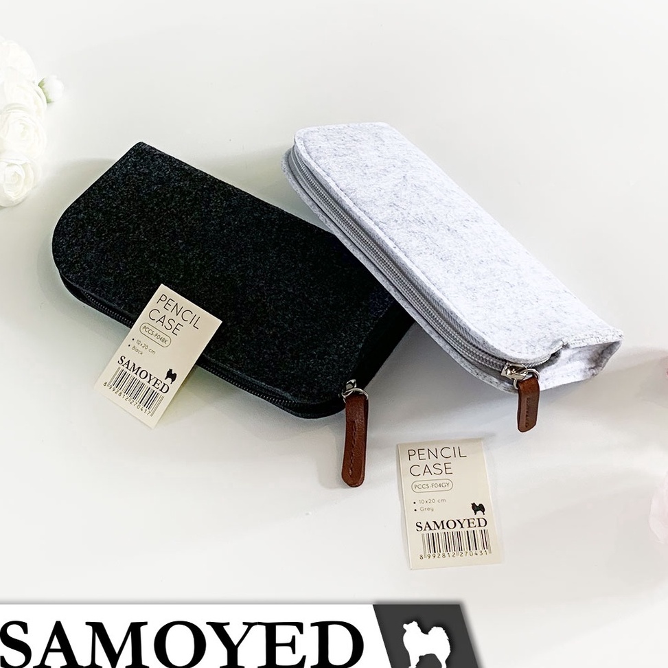 

Stock Banyak☊ Tempat / Kotak Pensil / Dompet / Pouch Kain Felt Samoyed PCCS-F04 D42 ✼