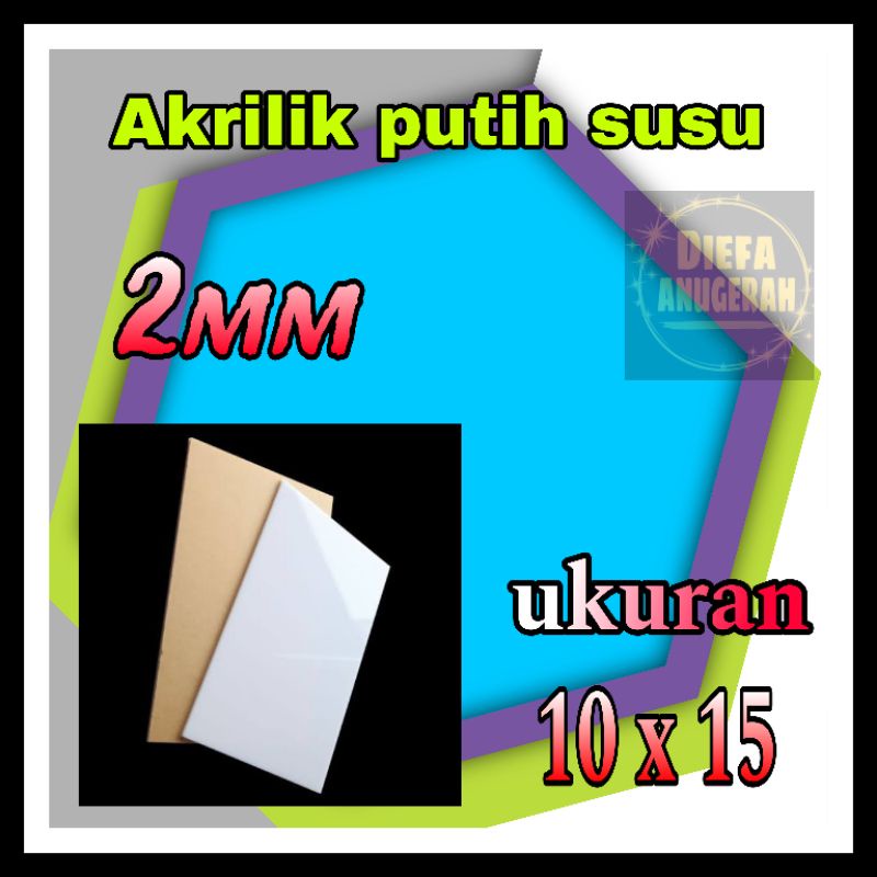 Akrilik putih susu 2 mm