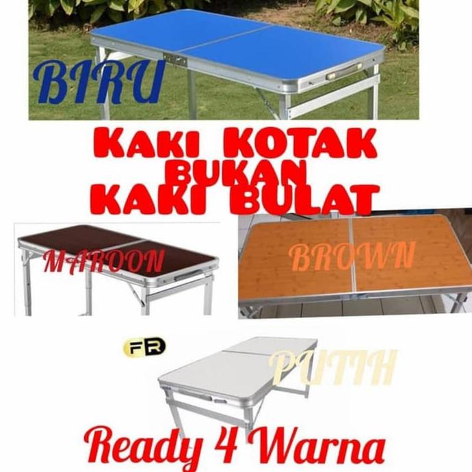 Termurah Meja Lipat Koper Kaki Kotak (Portable) Cocok Buat Jualan / Pameran