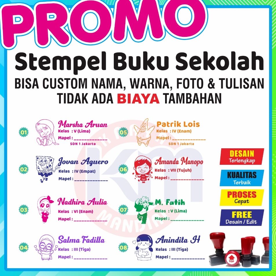 

✲Produk Keren➷ stempel buku B74