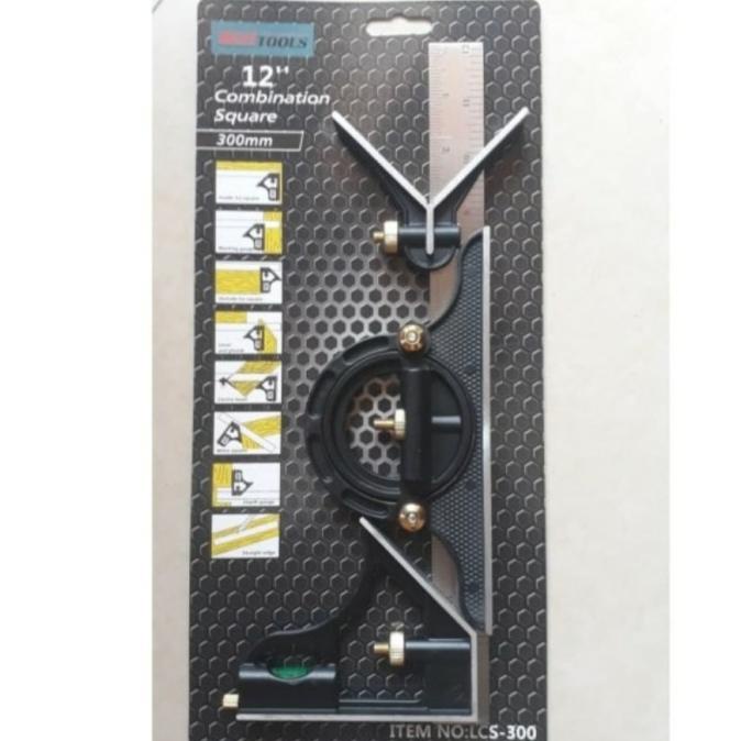 

Penggaris Busur Waterpass Siku Kombinasi 12 Inci / Combination Square