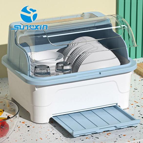 SUNXIN-Rak Piring Plastik S60/ Rak Pengering Piring / Sendok Rak Dapur