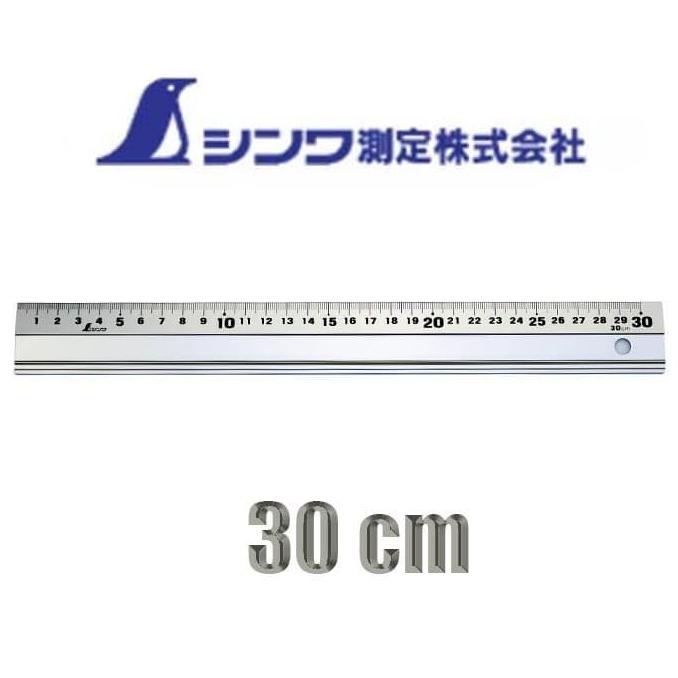 

Penggaris 65417 Alumunium SHINWA SILVER 30cm straight cutting rule
