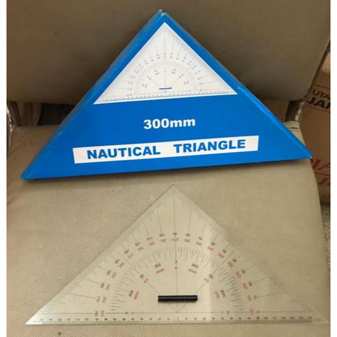 

penggaris segitiga / nautical triangle