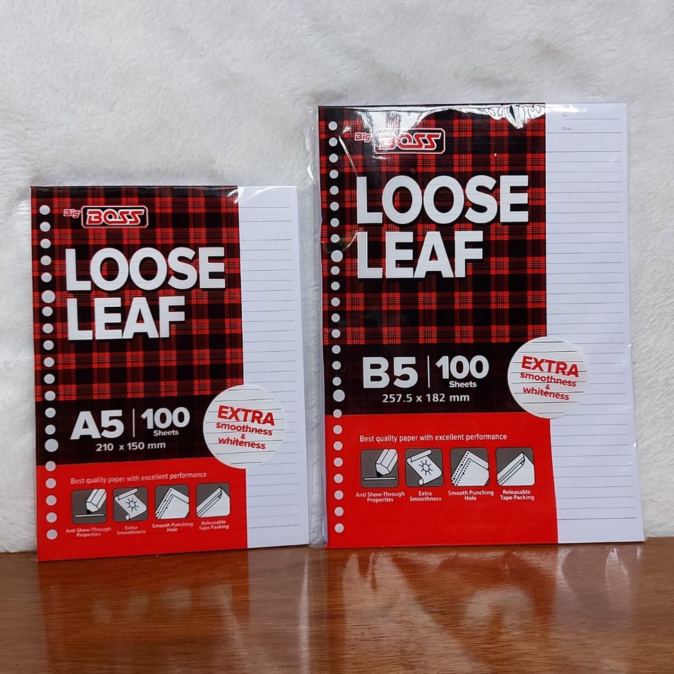 

Kirim Langsung↔ KERTAS BINDER LOOSE LEAF GARIS UKURAN A5/20RING DAN B5/26RING ISI 100 LEMBAR V83 ➭
