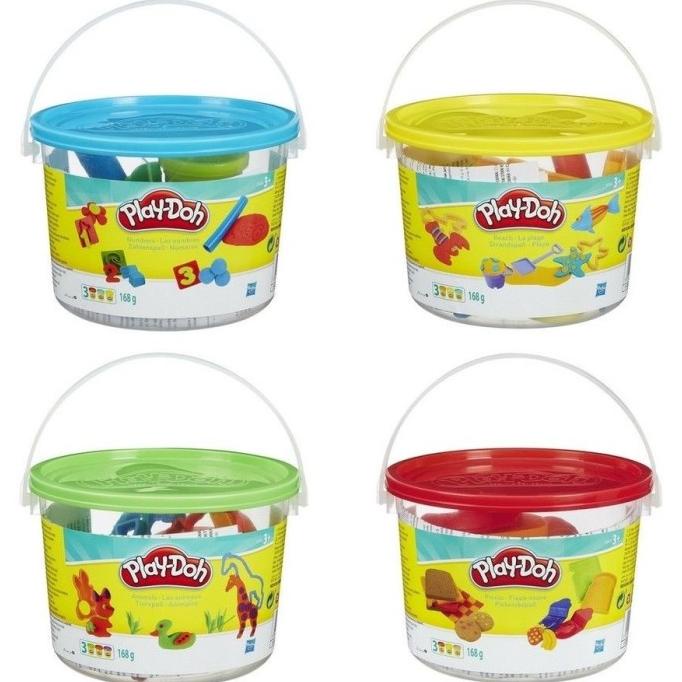 Playdoh Bucket Series Mainan Plastisin Lilin dengan Cetakan PlayDoh