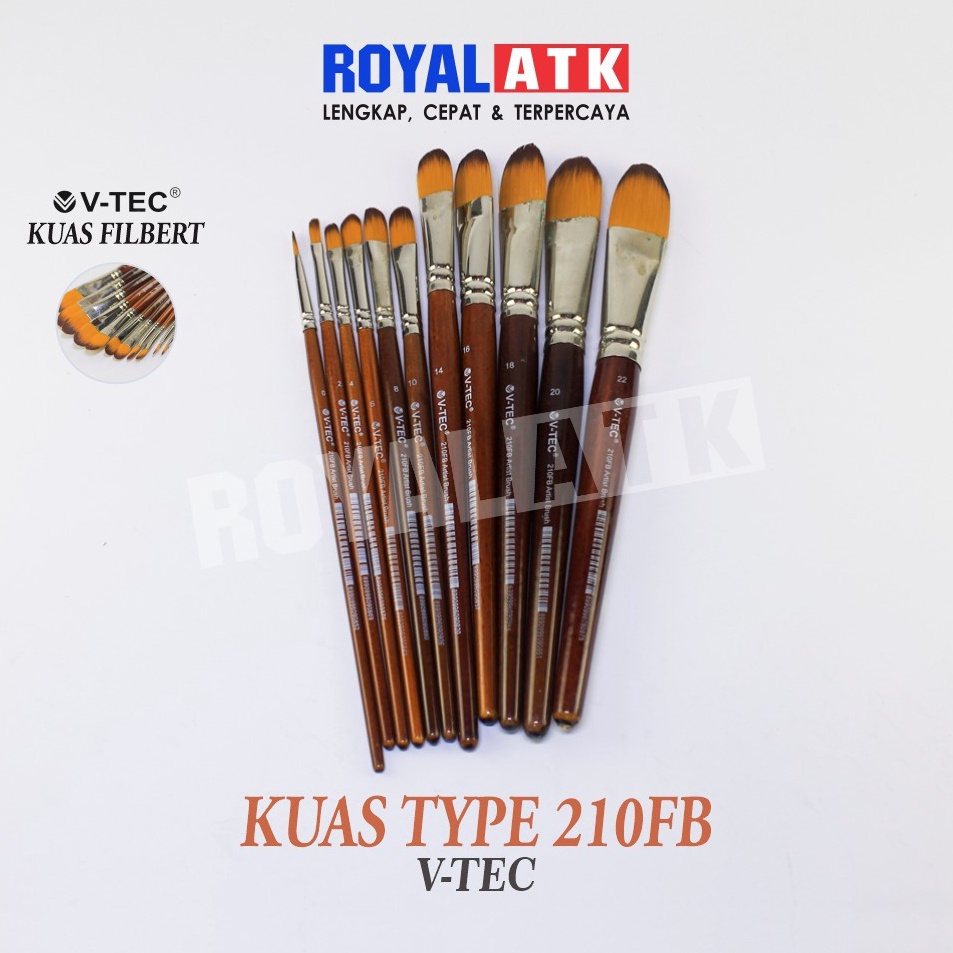 

Kuas Lukis Vtec Brush Filbert Tipe 210FB pzedg