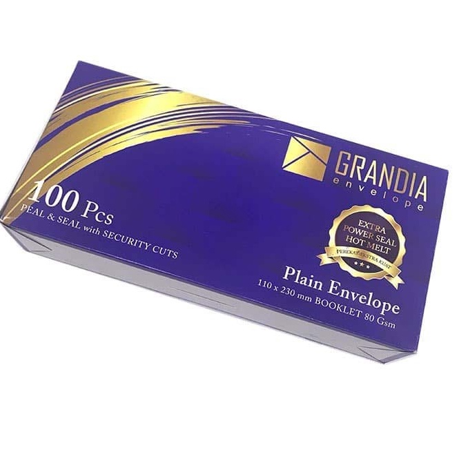 

Best Seller✬ Amplop No.90 Putih Grandia 110x230mm 1box (100 pcs) DLP90 J81 ☊