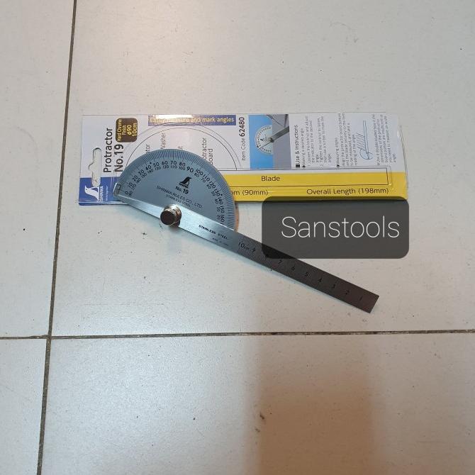 

protractor / penggaris busur derajat SHINWA NO 19 JAPAN ORIGINAL