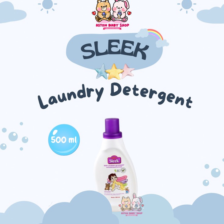 Seller☆ Sleek Baby Laundry Detergent Sleek Baby Detergent Botol 500 ml Detergen Bayi Sabun Pakaian B