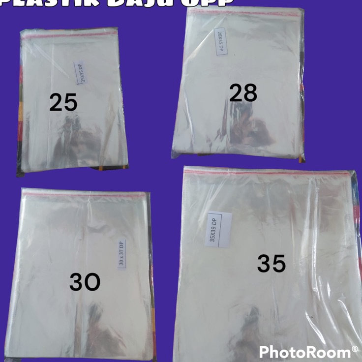

Harga Murah✬ Plastik Opp Baju Bening Tebal Varian 4 Ukuran Best Quality R40 ➠