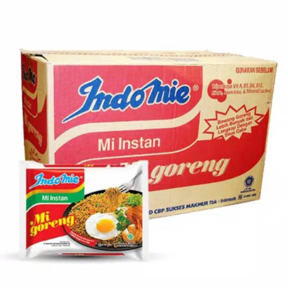 

HFZV9216 【MEGA SALE】 Indomie Mie Goreng / dus (40 pcs) / Indomie Goreng Jumbo per dus (24 pcs)