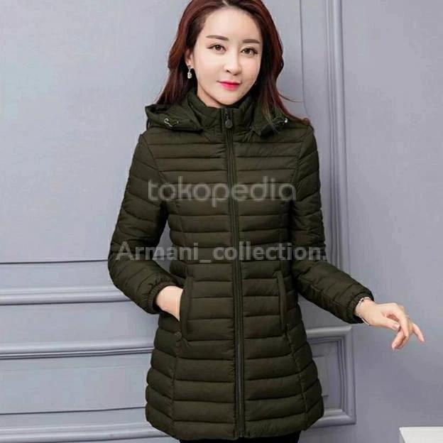 Jaket Musim Dingin Wanita Panjang / Mantel Musim Dingin Terlaris