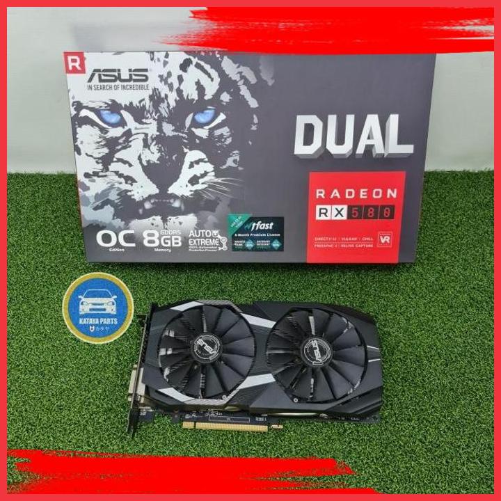 (KTY) VGA ASUS RX 580 RX580 RX570 RX 570 8GB 8G GRAPHICS CARD GPU