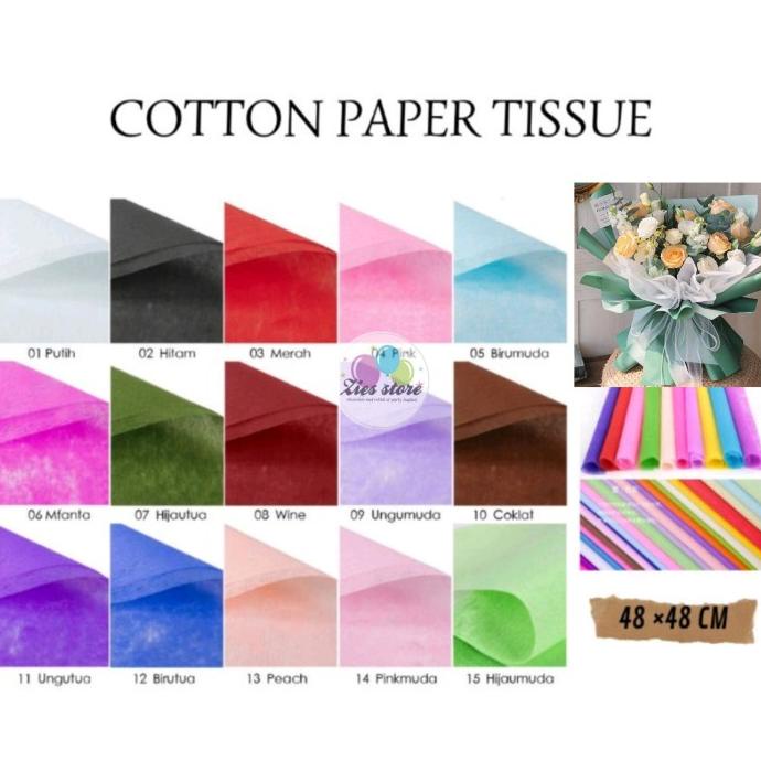 

TREND 1PAK 30 PCS KERTAS TISSUE BUKET BUNGA / TISSUE COTTON PAPER FLOWER