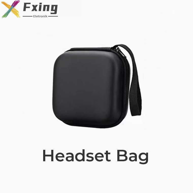 【AC023】Earphone Case Storage Bag - Tas Pouch Mini Untuk Earphone / Headset Portable 3349
