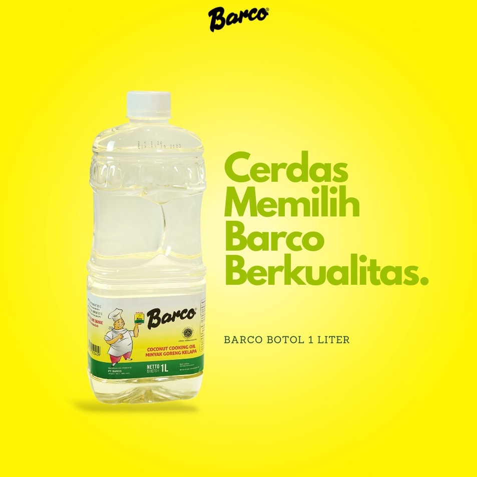 

Pasti Murah Barco Minyak Goreng Barco Botol 1 liter
