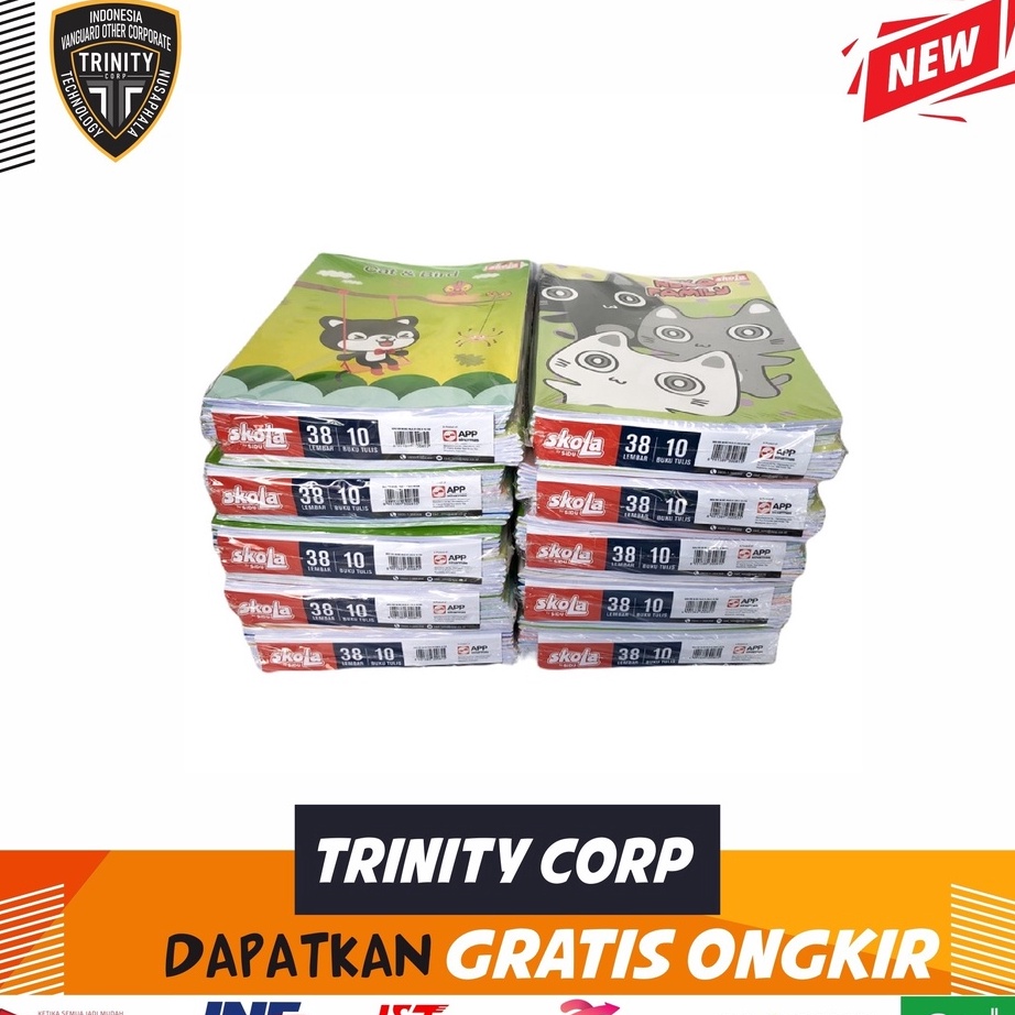 

MBYG2352 ✔✔SALE✔✔ Buku Tulis Merk SKOLA by SIDU 38 Lembar Per Pack