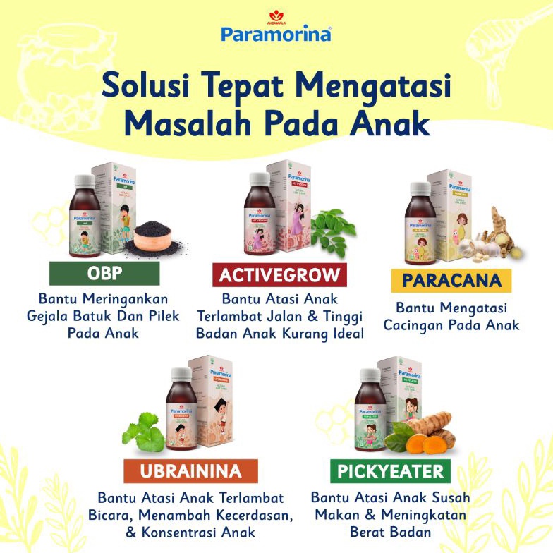 Serba Murah PARAMORINA TETES / DROP UNTUK BAYI Paramorina Upbrainina Picky Eater Activegrow Paramori