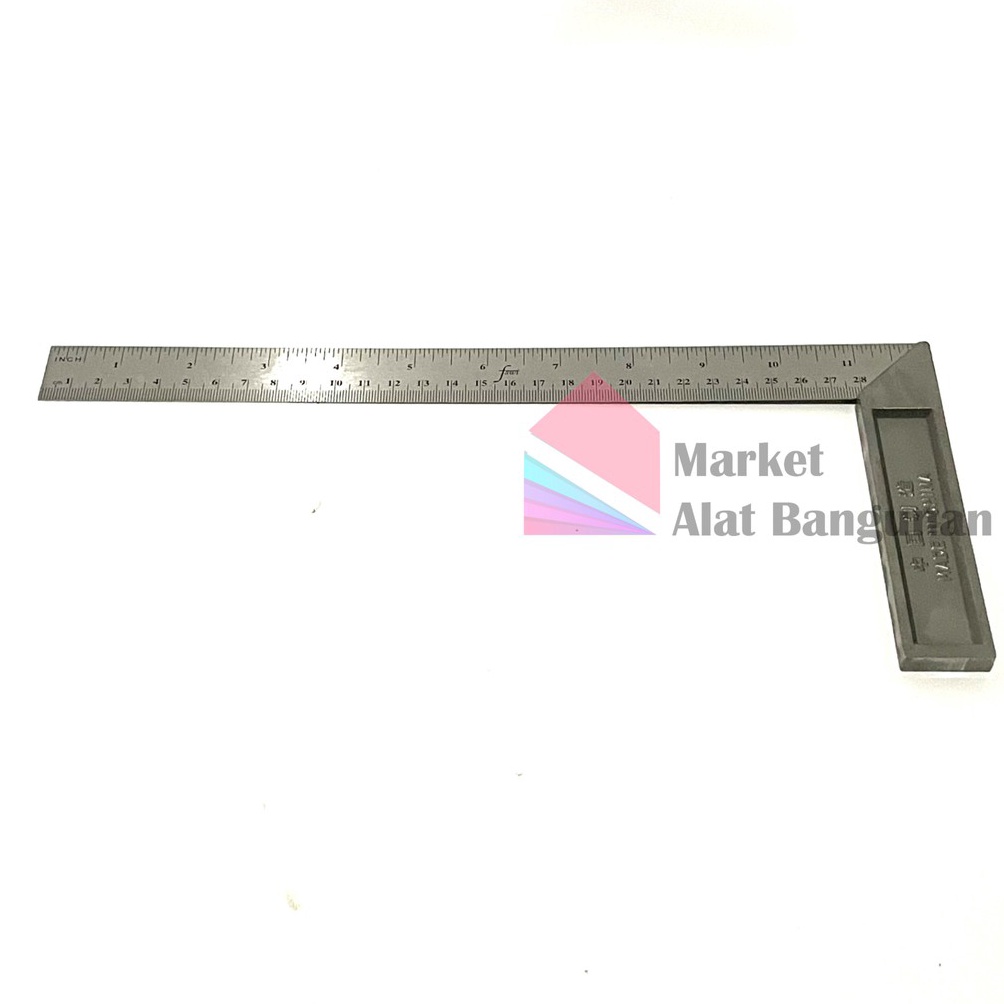 

0K7177 Siku Penggaris Tukang Bangunan Murah 12” / Pasekon 12 Inci 37