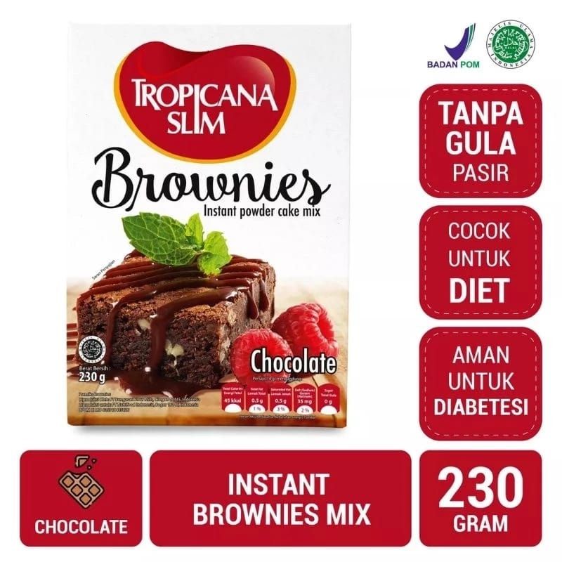 

Tropicana Slim Brownies - Instant Powder Cake Mix 230gr