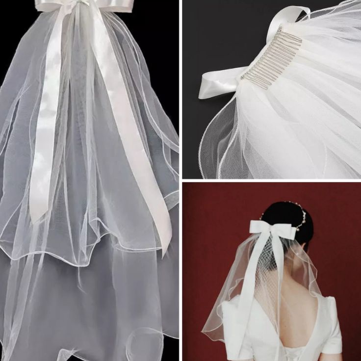 ✸Terkini✽ kain veil pengantin + sunggar penutup kepala hiasan head aksesoris bride to be bridal show