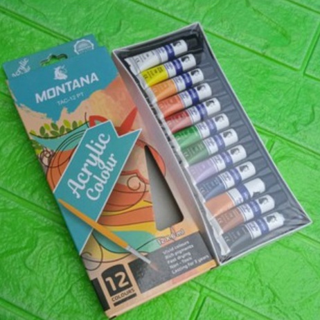

[CODE BARANG 964SDG] Cat Akrilik / Cat Acrylic Colour 12 Warna / Cat Lukis Kanvas Harga Baru