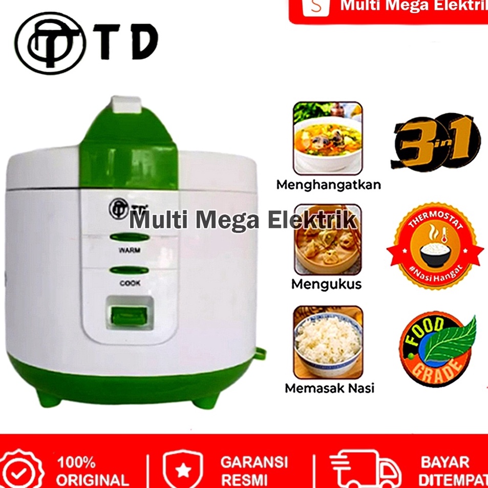 Harga Termurah MAGIC COM / RICE COOKER TD 1.2 LITER / PENANAK NASI / MEJIKOM / MAGICCOM / MAGICOM / 