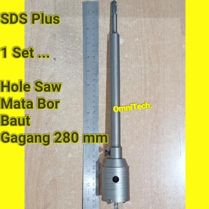 Hole Saw Beton Tembok Set Hollow Drill SDS Core Bits TCT 40 45 50 mm