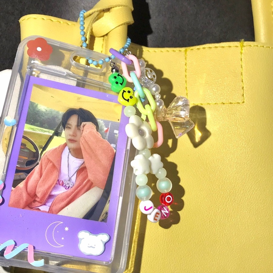 

HKPG8212 HOT Strap Keychain Beads dan Photocard Holder Deco Cute