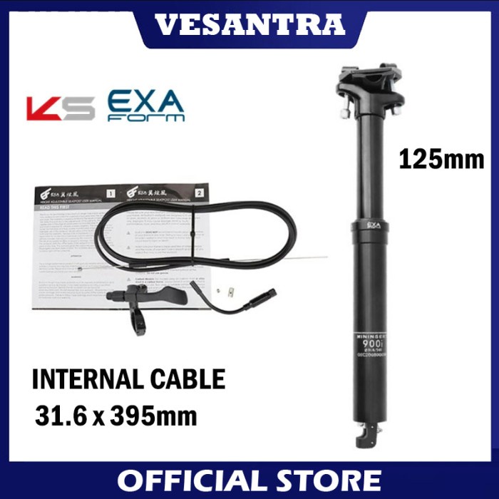 KS EXA Form 900i Dropper Seatpost Hidrolik 31.6 x 395mm Internal Cable
